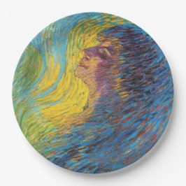 Perfume (Vrouw Portrait) (door Luigi Russolo) Papieren Bordje