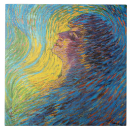Perfume (Vrouw Portrait) (door Luigi Russolo) Tegeltje