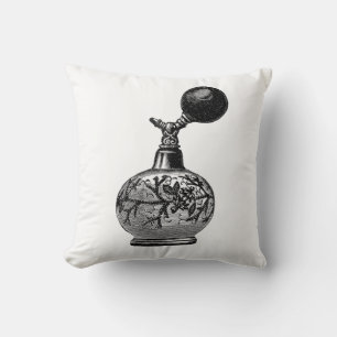 Perfumeflesje, afbeelding kussen