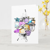 Perfumes Art Kaart (Gele Bloem)