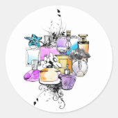 Perfumes Art Ronde Sticker (Voorkant)