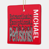 Perfusionist Extraordinaire CUSTOM Keramisch Ornament (Links)