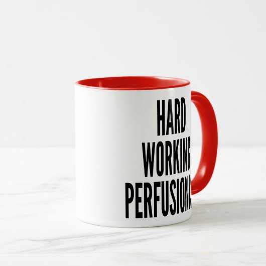 Perfusionist hard werken mok (Voorkant rechts)