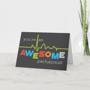 Perfusionistische appreciatie Week Geweldige Kaart