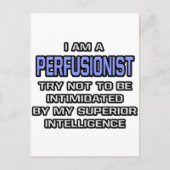 Perfusionistische grap ... Superieure intelligenti Briefkaart (Voorkant)