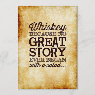 Pergament 13x18 cm tafelkaart Whiskey Omdat Kaart