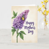 Pergament Bloem Insect Kaart (Gele Bloem)