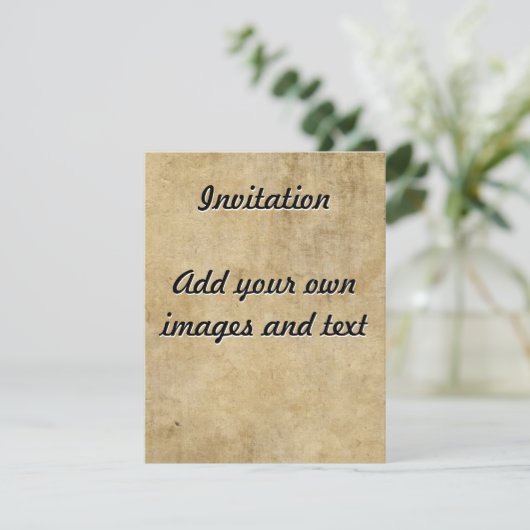 Pergamentstructuur Kaart (Staand voorkant)