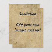 Pergamentstructuur Kaart (Voorkant / Achterkant)