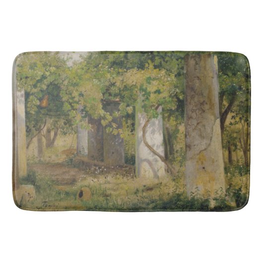 Pergola met wijndruiven (wijngaard) badmat (Voorkant)