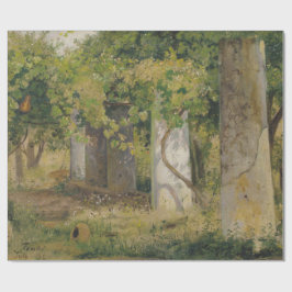 Pergola met wijndruiven (wijngaard) cadeaupapier