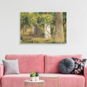 Pergola met wijndruiven (wijngaard) canvas afdruk (Insitu (Woonkamer))