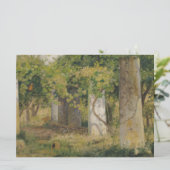 Pergola met wijndruiven (wijngaard) kaart (Staand voorkant)