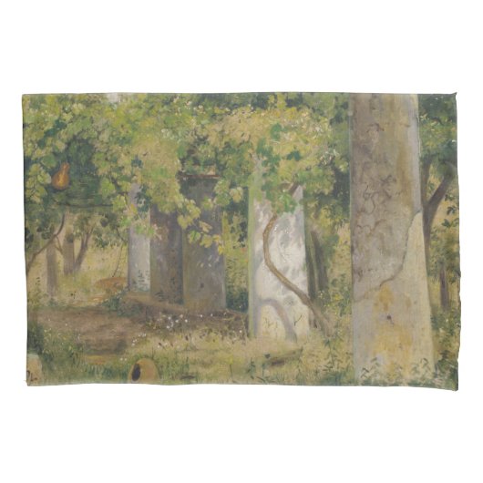 Pergola met wijndruiven (wijngaard) kussensloop (Voorkant-Links)