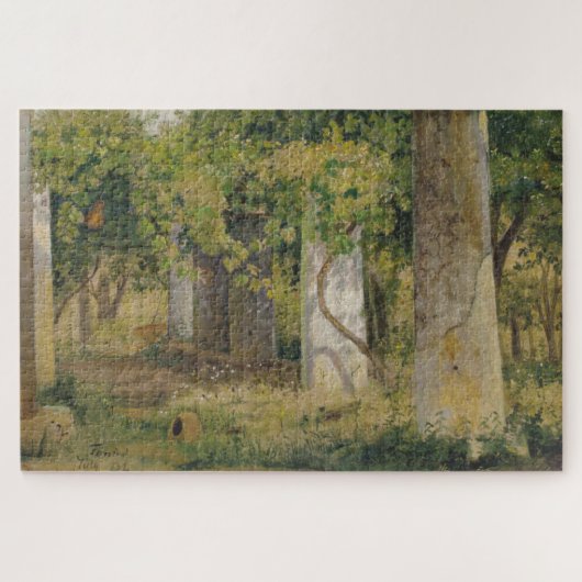 Pergola met wijndruiven (wijngaard) legpuzzel (Horizontaal)