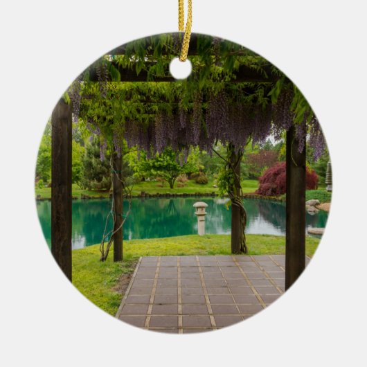 Pergola of Wisteria Keramisch Ornament (Voorkant)