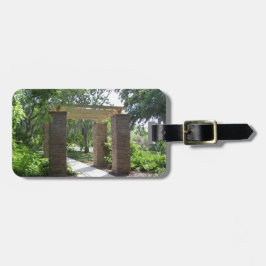 pergola op pad bagagelabel