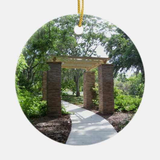 pergola op pad keramisch ornament (Voorkant)