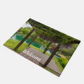 Pergola van blauweregen deurmat (Schuin)