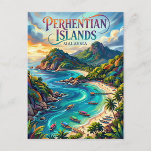 Perhentian-eilanden Maleisië Briefkaart