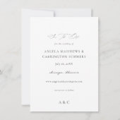 Peri & Paarse Floral sla de Datum Foto op Save The Date (Achterkant)