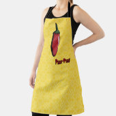 Peri-Peri Chili Pepper All-Over Print Apron Schort (Insitu)