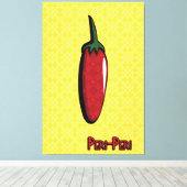 Peri-Peri Chili Pepper Canvas Kunst (Insitu (Houten vloer))