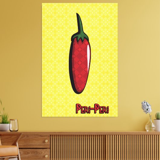 Peri-Peri Chili Pepper Canvas Kunst (Insitu (Woonkamer))
