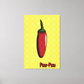Peri-Peri Chili Pepper Canvas Kunst (Voorkant)