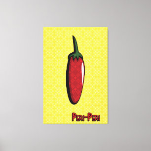 Peri-Peri Chili Pepper Canvas Kunst
