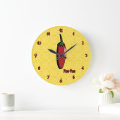 Peri-Peri Chili Pepper Clock Grote Klok (Huis)