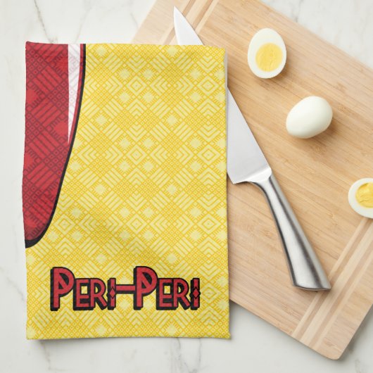 Peri-Peri Chili Pepper Kitchen Towel Theedoek (Quarter Fold)