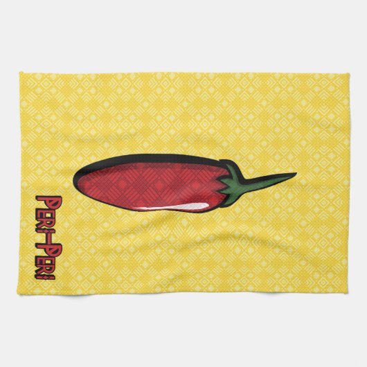 Peri-Peri Chili Pepper Kitchen Towel Theedoek (Horizontaal)