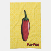 Peri-Peri Chili Pepper Kitchen Towel Theedoek (Verticaal)