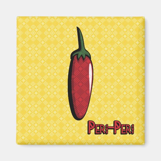 Peri-Peri Chili Pepper Magnet (Voorkant)