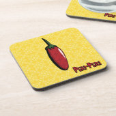 Peri-Peri Chili Pepper Plastic Onderzetter (Linkerzijde)