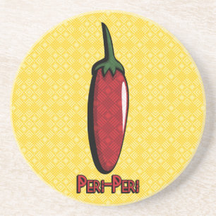 Peri Peri Chili Pepper Sandstone Coaster Zandsteen Onderzetter
