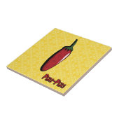 Peri-Peri Chili Pepper Tile Tegeltje (Zijkant)