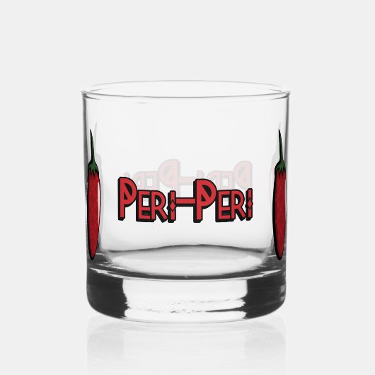 Peri-Peri Chili Pepper Whiskey glas (Achterkant)