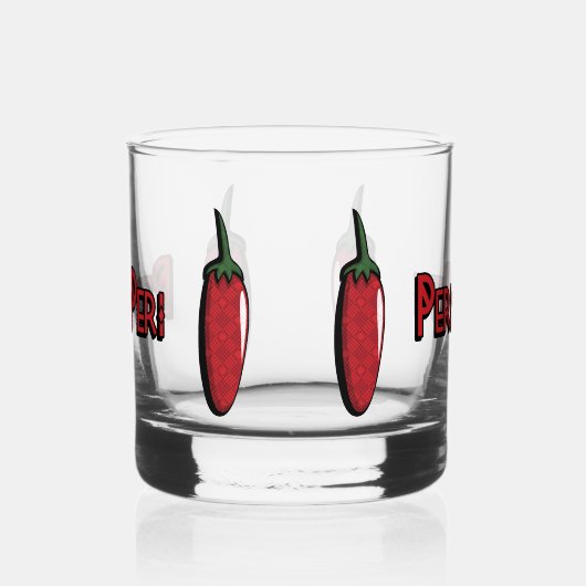Peri-Peri Chili Pepper Whiskey glas (Links)