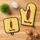 Peri-Peri Chilipeper Ovenwant & Pannenlap Set (Top down)
