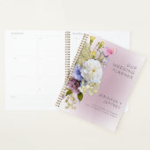 Peri White Mauve Floral Modern Wedding Planner (Display)