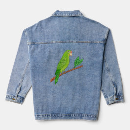Perico verde del trópico denim jacket