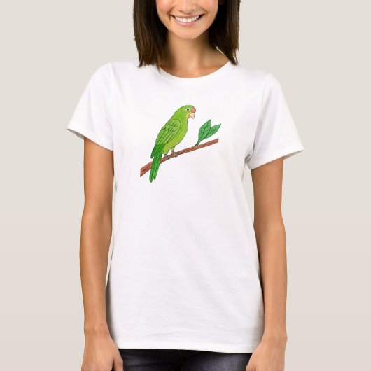 Perico verde del trópico t-shirt (Voorkant)