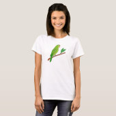 Perico verde del trópico t-shirt (Voorkant volledig)