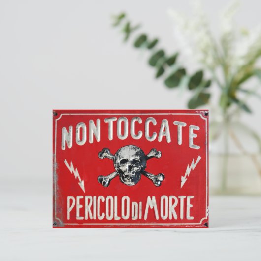 Pericolo di Morte Briefkaart (Staand voorkant)