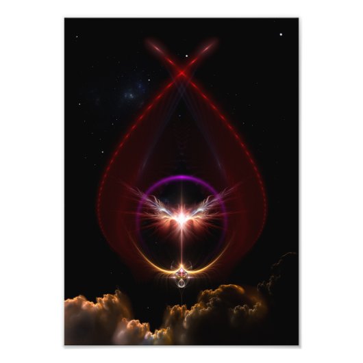 Peridin Fractal Art Fotouitbreiding Foto Afdruk (Voorkant)