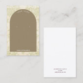 Peridot Arch Earring Display Visitekaartje (Voorkant / Achterkant)