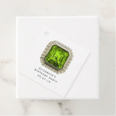 Peridot August Birthstone Bedankjes Labels (In situ)