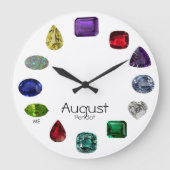 Peridot, August Birthstone Grote Klok (Voorkant)